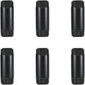 6 Pack 1/2" × 2" Pre-Cut Black Metal Pipe, Industrial Steel Fits Standard Half by GeilSpace