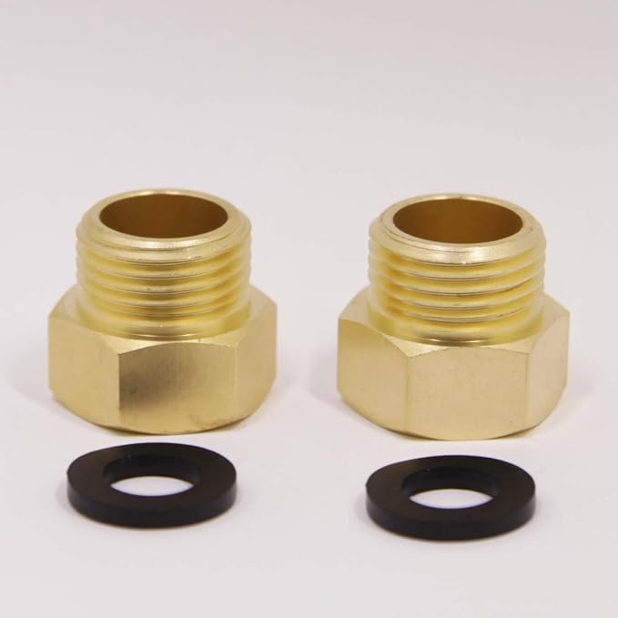 G 1/2 BSP Female to US 1/2 NPT Male Thread, Solid Brass Pipe Fitting，Connector - Image 5