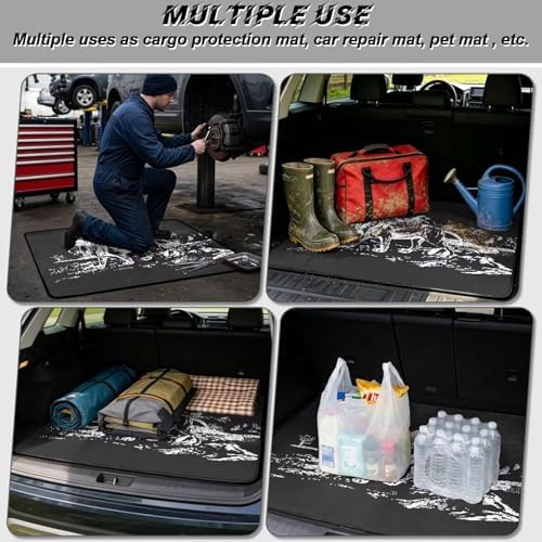 Lion Sketch Universal Car Trunk Mat - Image 3