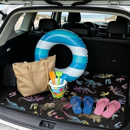 Colorful Dinosaur Universal Moving Trunk Mat 29"x39" – Heavy Duty Waterproof - Image 2