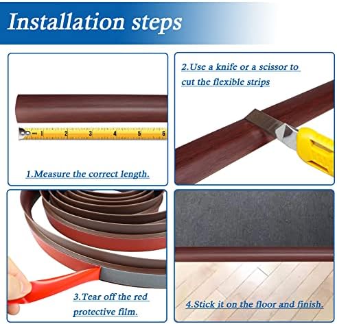 FONUNO Carpet Transition Strip Self Adhesive Floor Transition Strip - Image 5