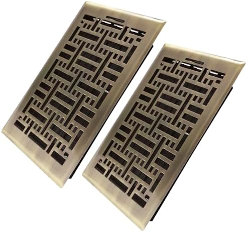 Howeall 6x10 Inches 2 Pack Heavy Duty Walkable Floor Register by Howeall