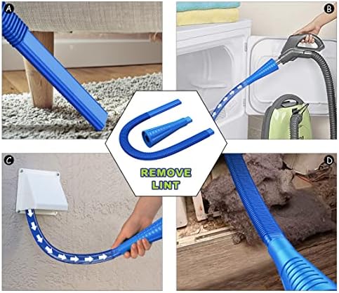 Sealegend 2 PCS Dryer Vent Cleaner Kit, Dryer Lint Vacuum Attachment&Brush - Image 2