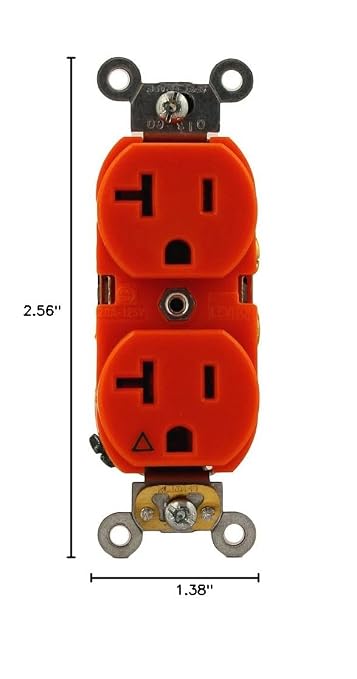 Leviton 20-Amp, 125 Volt, Industrial Series Heavy Duty Specification Grade - Image 2