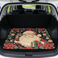 Vintage Santa Floral Cargo Liner 29"x39" by Unknown