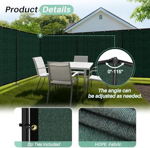 SunnyRoyal 6' x 73' Privacy Fence Screen Panel - Image 3