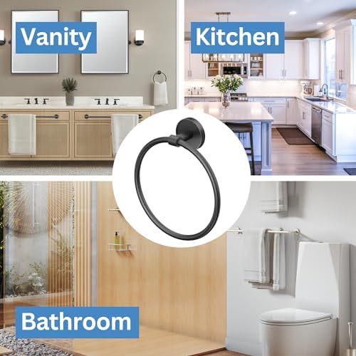 Gatco 5552MX Sky Towel Ring | Modern Hand Towel Holder - Image 4