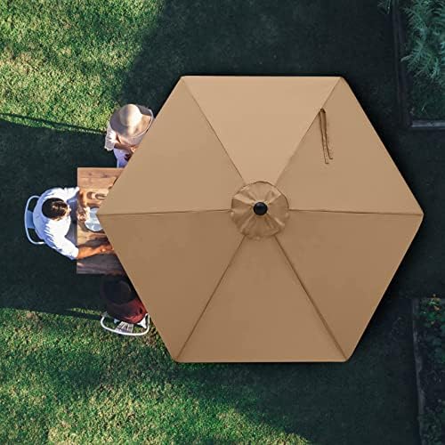 MASTERCANOPY Patio Umbrella 9 ft Replacement Canopy - Image 6