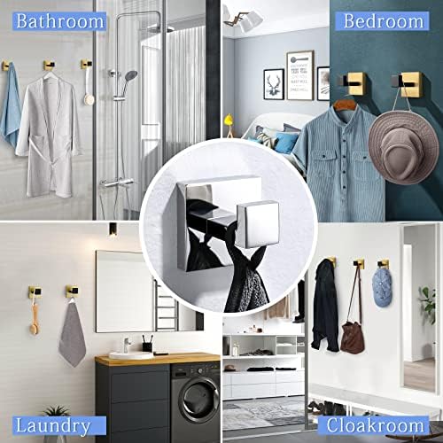TQKAG Bathroom Towel Hook, 2 Pack Coat Robe Holder - Image 4