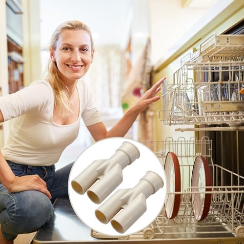 Pangda 2 Pcs Double Drain Hose Connector Rubber Dishwasher Drain Hose Adapter - Image 6