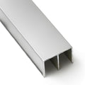 Top Double Channel Track for Bypass & French Sliding Screen Doors, Aluminum | by MetroScreenworks