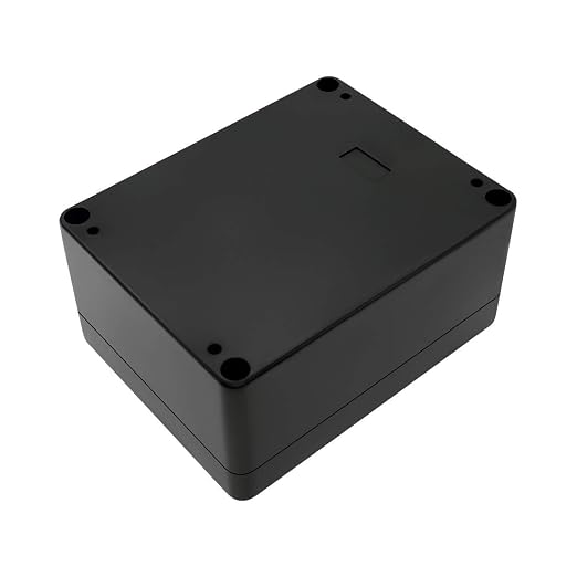 ABS Plastic Electrical Project Case Power Junction Box, Project Box Black 4.5" - Image 3
