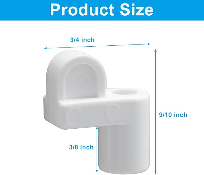 24 Pack 3/8 inch White Nylon Window Screen Clip - Image 2