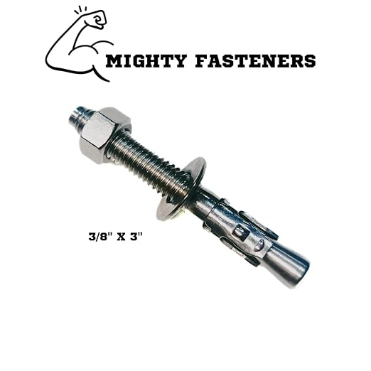 Mighty Fasteners Wedge Anchors – Heavy-Duty 304 Stainless Steel Expansion Bolts - Image 2