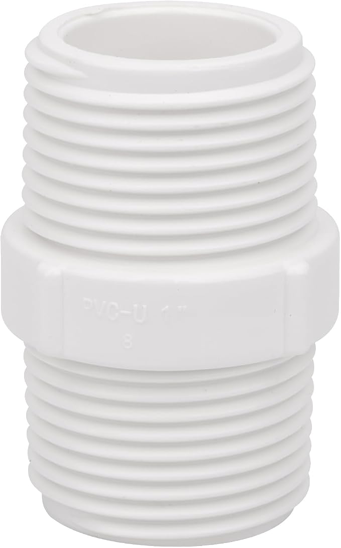 20Pack 1 Inch PVC Nipple Male Thread Coupling Adapter Connector - Image 5