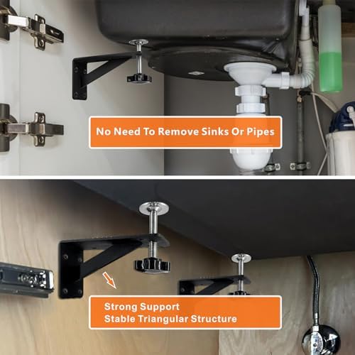2PCS Undermount Sink Brackets Sink Legs Adjustable Sink Support Brackets Sink - Image 6