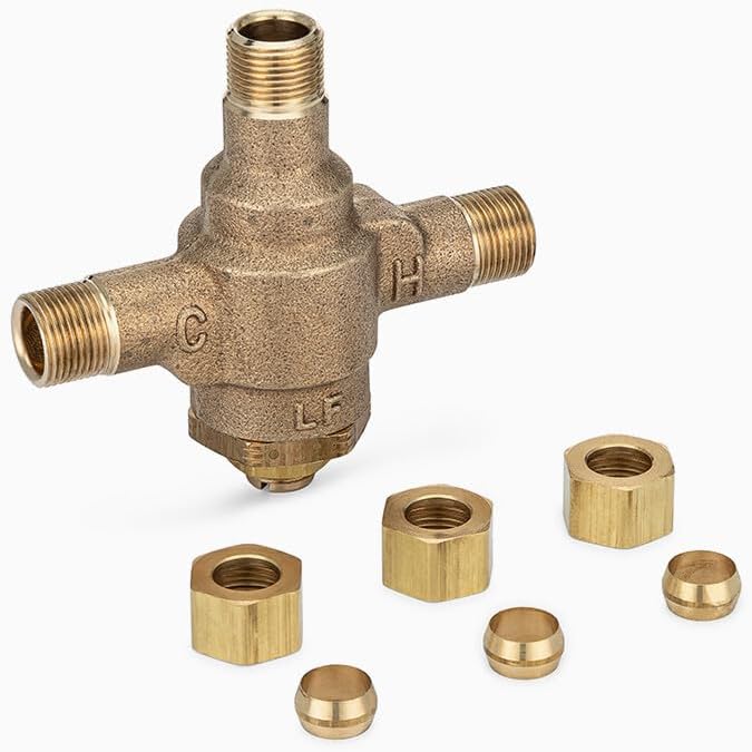 Sloan Optima MIX-135-A Thermostatic Water Mixing Valve, Solid Brass Body | - Image 3