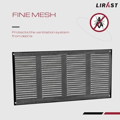 14x6 Vent Cover with Built-in Screen - Image 3