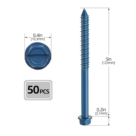 1/4" x 5" Concrete Screws, for Masonry, Brick or Stucco - Image 2
