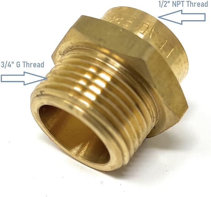G Thread Male to NPT Female Adapter | Lead-Free)) - Image 2