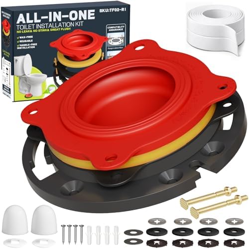 Toilet Flange Repair Kit & Elastic Wax Ring by boeemi