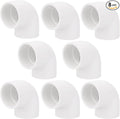 8Pack 1-1/4" 90 Degree Elbow PVC Pipe Fittings 2 Way Right Angle PVC Pipe by Lswteiz