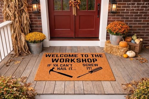 Funny Doormat - Welcome To The Workshop If Ya Can't Nail It 3473 - Image 2