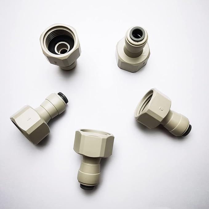 YZM Push-to-Connect Female Thread Adapter, Double O-Ring Seal, 1/2" Female by YZMSZ