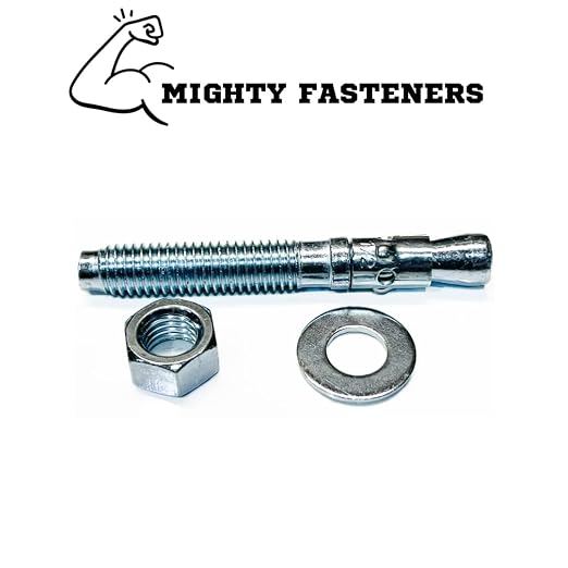 MIGHTY FASTENERS Zinc-Plated Steel Wedge Anchors, 1/2" X 3-3/4" - Image 5