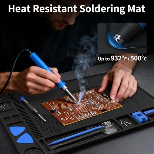 STREBITO Soldering Mat Electronics Mat Silicone Repair Mat 17.7''x11.8'' - Image 3