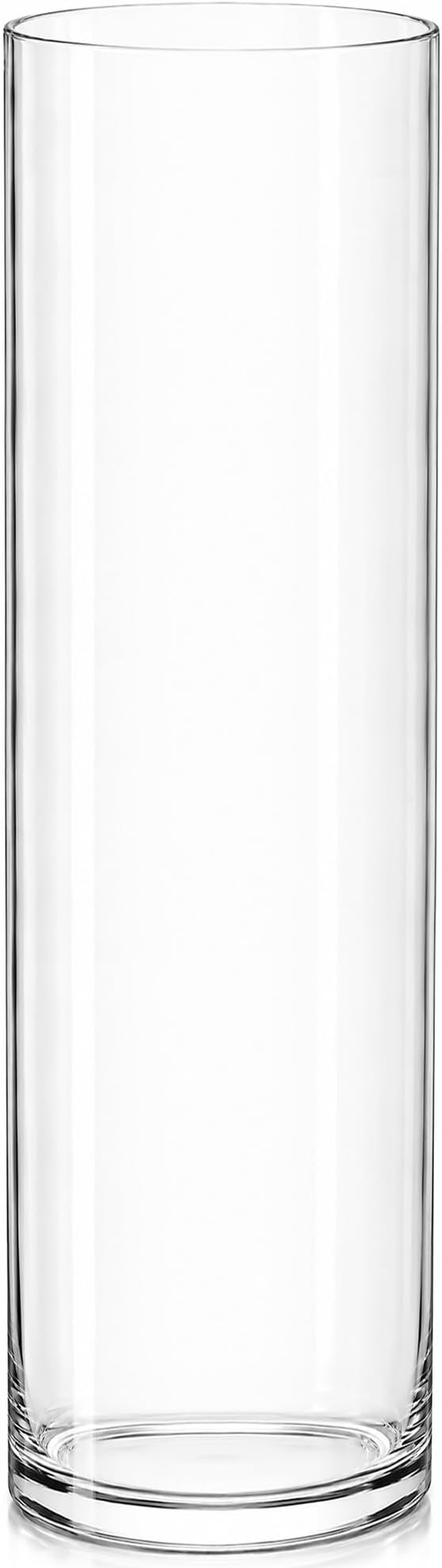 Royal Imports Glass Cylinder Flower Vase 4" Wide x 14" Tall, Floating & Votive by RoyalImports