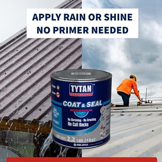 Coat & Seal Waterproof Sealant, Easy-to-Apply Paste, No Primer Required - Image 2