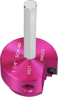 PVC Pipe Reamer 1-1/4 Inch PVC Fitting Saver w/ 3/8-Inch Hex Shaft | Socket by JYINCPED