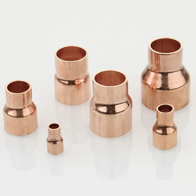 Joywayus 3/4" ID x 1/2" ID Copper Sweat Reducer Coupling Pipe Fitting Pressure - Image 4