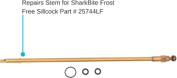 SharkBite Stem Repair Kit for 6 Inch Frost Free Sillcocks, Push to Connect - Image 3