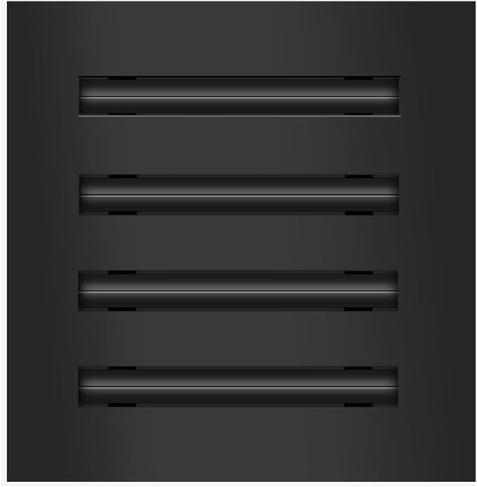 BUILDMART - 8x8 Modern AC Vent Cover - Decorative Black Air Vent - Standard by TexasBuildmart