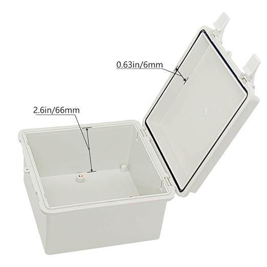 Zulkit 2pcs Junction Box ABS Plastic Dustproof Waterproof IP65 Electrical Boxes - Image 4