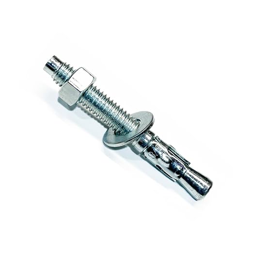 MIGHTY FASTENERS Zinc-Plated Steel Wedge Anchors, 3/8" X 3" by We%E2%80%99reFastenedtoYourNeeds