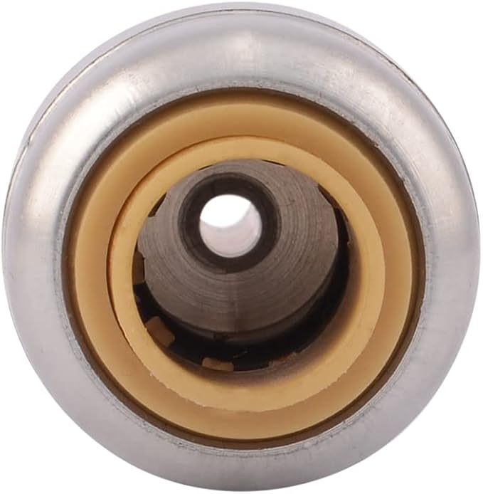 SharkBite 1/4 Inch x 1/4 Inch Compression Stop Valve Adapter, Chrome Finish - Image 2