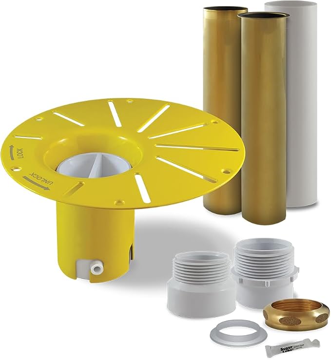 Freestanding Bathtub Drain Kit – Rough-in Installation System, Fits 1-1/2" by Drop-InDrain