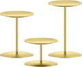 smtyle Gold Pillar Candle Holders, Reversible Set of 3 by smtyle