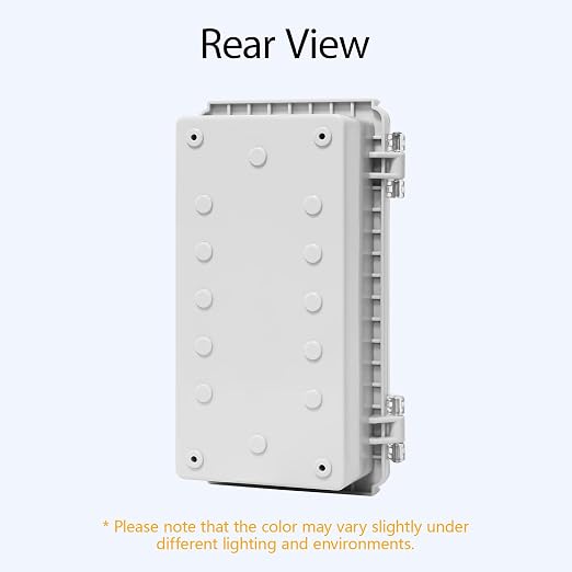 Electrical Box, IP67 Waterproof Hinged Clear Cover Stainless Steel Latch - Image 6