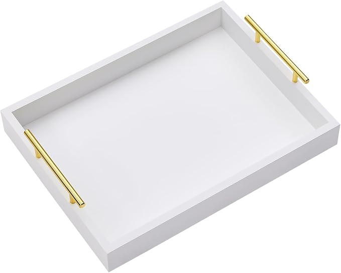 16"x12" Serving Trays with Handles, Ottoman Trays, Living Room, and Outdoors by MoonlitPond