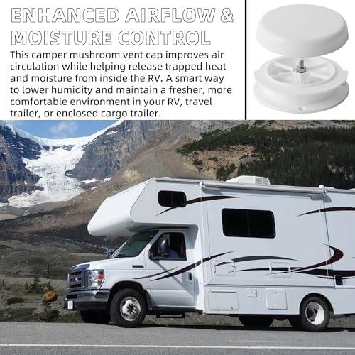 Mushroom Style RV Roof Vent Cap - Image 6