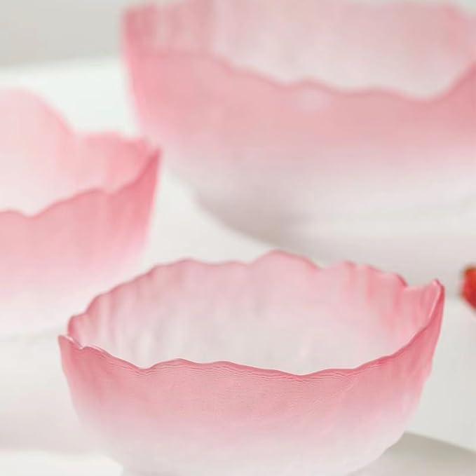 Glass Bowl for Salad Candy Fruit Serving Decorative Bowl Dish, Snack Dessert - Image 2