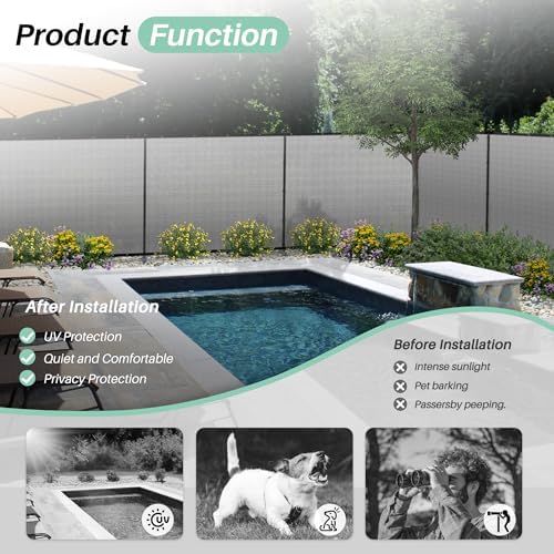 SunnyRoyal 6' x 108' Privacy Fence Screen Panel - Image 6
