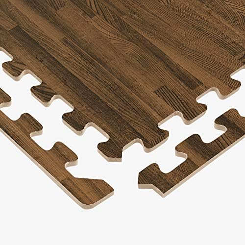 Forest Floor 3/8 Inch Thick Printed Foam Tiles, Premium Wood Grain Interlocking - Image 6