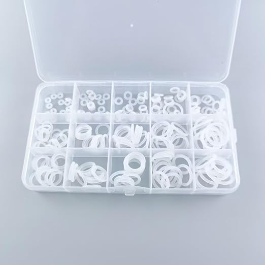 225 PCS Silicone O Ring Assortment Rubber Silicone Seal Kit - Image 2