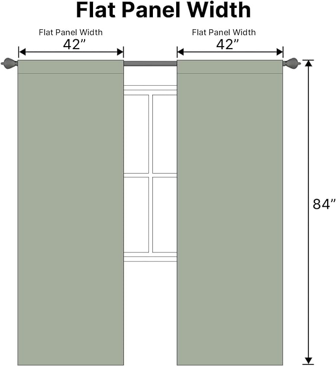 H.VERSAILTEX Blackout Curtains Thermal Insulated Window Treatment Panels Room - Image 7