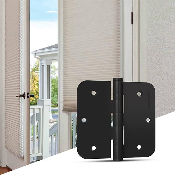 goldenwarm 3 Pack Ball Bearing Hinges Matte Black Door Hinges 3.5in*3.5in - Image 7